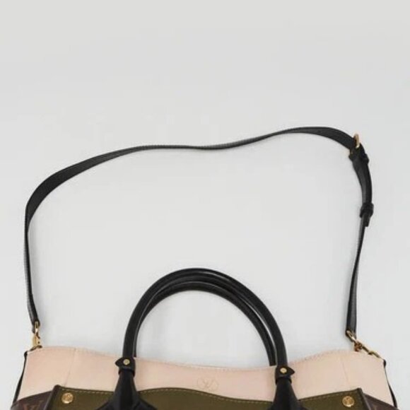 Louis Vuitton Laurel Leather And Monogram Canvas On My Side Bag - Picture 9 of 11